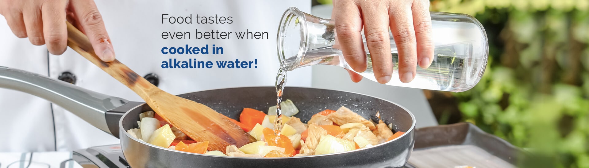How alkaline water can enhance the taste of your cooked food